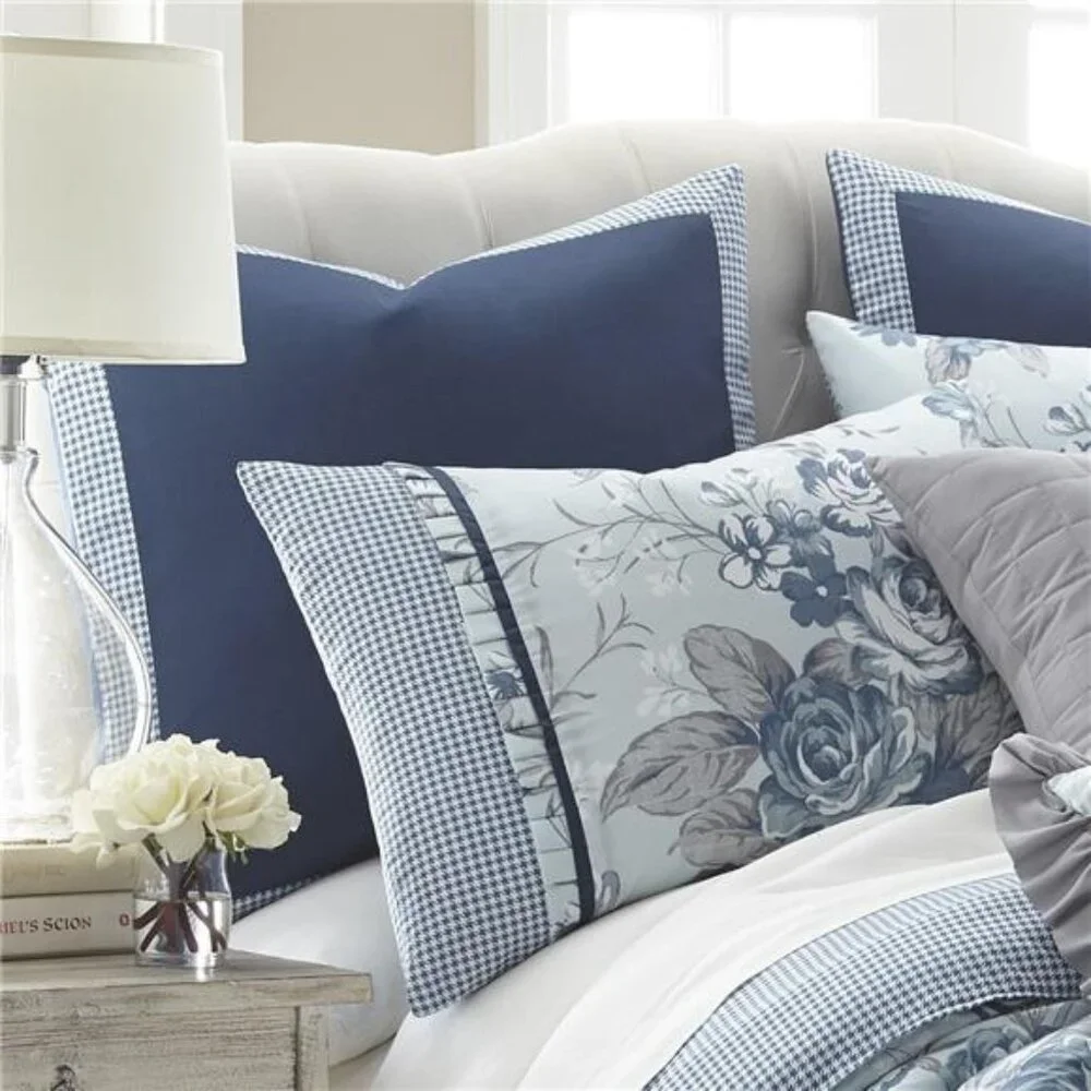 Amrapur Overseas | Farmhouse 8-Piece Floral Comforter Set (King)